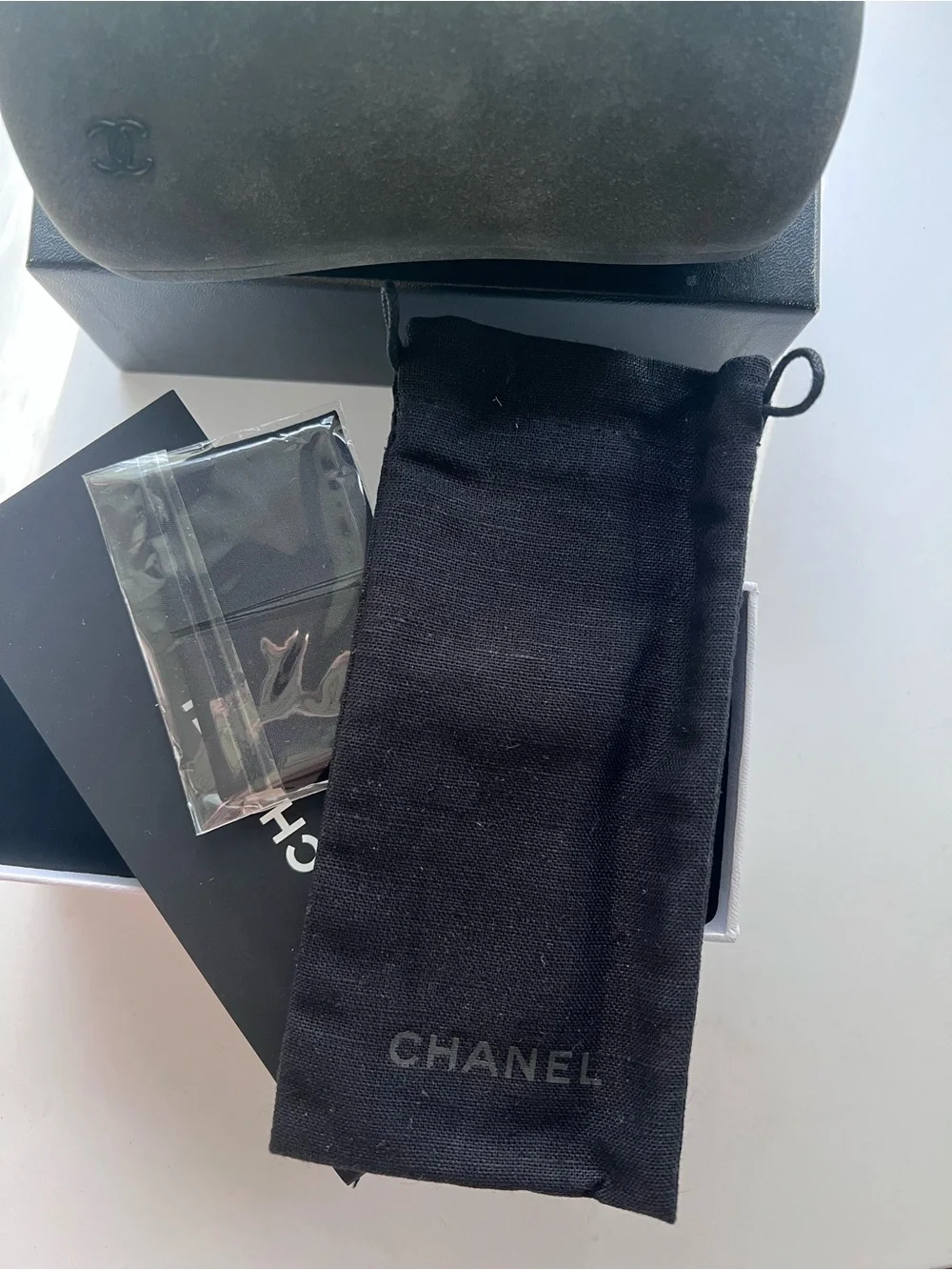 CHANEL Black Cat-Eye Optical Glasses